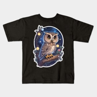 cosmos owl Kids T-Shirt